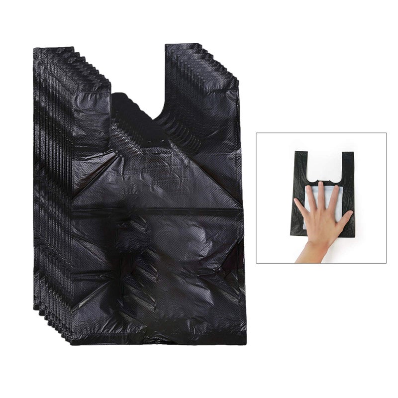 Hipruict Sanitary Napkin Disposal Bags, 200 PCS Personal Disposal Bags For Women Trash Bags With Handle For Feminine Hygiene Product - Black - Image 1